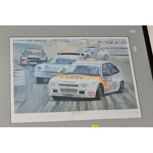 172 - MOTORING INTEREST, pictures comprising two Steve Theodorou signed prints, 'Maserati A6-34 Cockpit' a... 