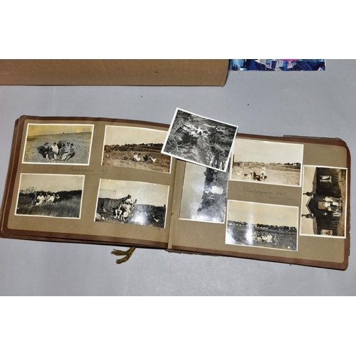 226 - TWO BOXES OF EPHEMERA containing a mixture of postcards, greeting cards and photographs, mainly from... 