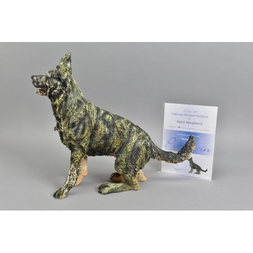 328 - APRIL SHEPHERD (BRITISH CONTEMPORARY) 'RARING TO GO' a limited edition cold cast porcelain sculpture... 