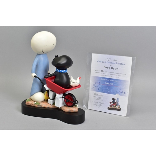 329 - DOUG HYDE (BRITISH 1972) 'DAISY TRAIL' a limited edition cold cast porcelain sculpture of a figure p... 