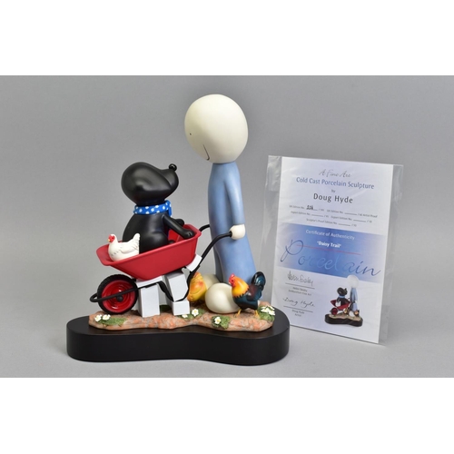 329 - DOUG HYDE (BRITISH 1972) 'DAISY TRAIL' a limited edition cold cast porcelain sculpture of a figure p... 