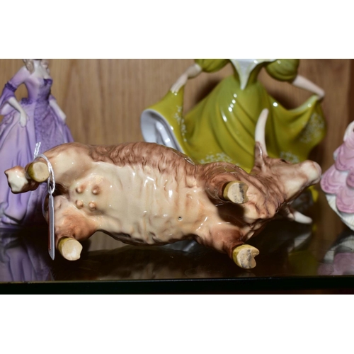 508 - A BESWICK HIGHLAND COW, with Royal Doulton 'Lynne' HN2329, Coalport Beau Monde Collection 'Christine... 