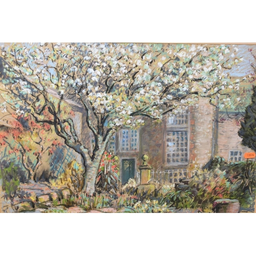 251 - ANNA M HOTCHKIS (1885-1984) 'THE PEAR TREE, BROUGHTON HOUSE' a house and gardens, signed lower right... 