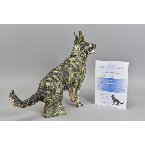 328 - APRIL SHEPHERD (BRITISH CONTEMPORARY) 'RARING TO GO' a limited edition cold cast porcelain sculpture... 