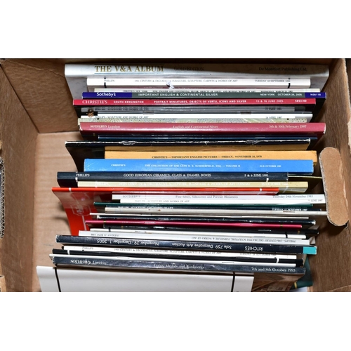 344 - SEVEN BOXES OF BOOKS etc, subjects to include Antique Reference books, Millers Guides, Auction catal... 