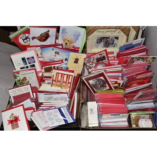 360 - FIVE BOXES OF CHRISTMAS CARDS to include cards to mums, dads, brother, sister, aunt, grand parents e... 