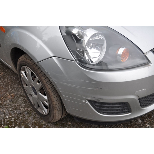 1023 - A 2006 FORD FIESTA STYLE CLIMATE 1.4 PETROL, FIVE SPEED MANUAL, FIVE DOOR CAR, in silver, V5C presen... 