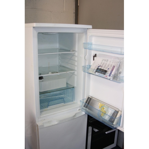 1116 - A LOGIK FRIDGE FREEZER, 50cm wide x 152cm high (5 and -18 degrees) (PAT pass and working)