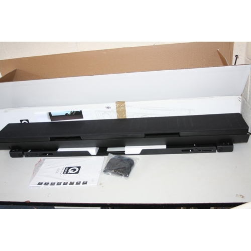 1121 - A Q ACOUSTICS Q-AVLCR65 SOUNDBAR, to fit 25'' to 65'' width Tv's (brand new and unused so no PAT nee... 