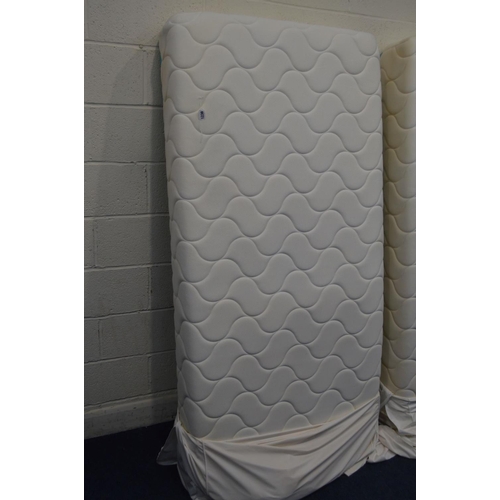 1236 - TWO MEMORY FORM MATTRESSES (one stained)