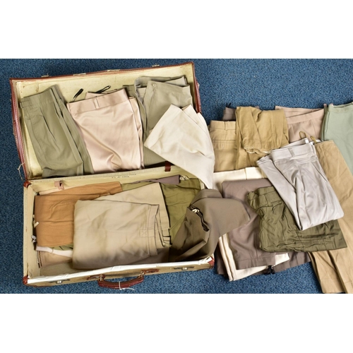 149 - A SUITCASE CONTAINING TWENTY THREE ITEMS OF MILITARY STYLE WOMENS SKIRTS, sand, tan, brown, olive et... 