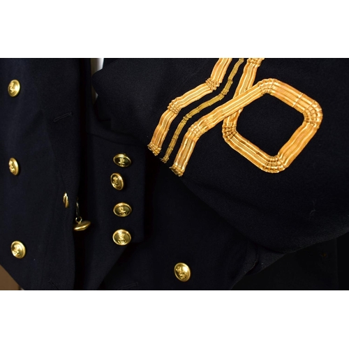 154 - SIX ITEMS OF NAVAL UNIFORM CLOTHING to include womens RN dress jacket, two RN Officers dress kits, t... 