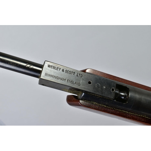 166 - A .22'' WEBLEY & SCOTT VULCAN MK1 AIR RIFLE, serial number 565049 made at their premises in Hanswort... 