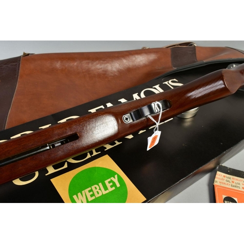 166 - A .22'' WEBLEY & SCOTT VULCAN MK1 AIR RIFLE, serial number 565049 made at their premises in Hanswort... 