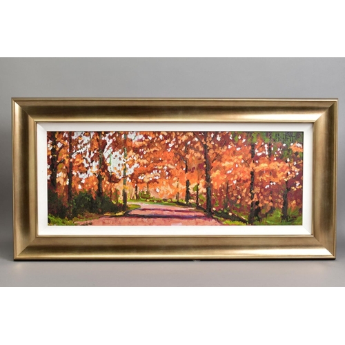 309 - TIMMY MALLETT (BRITISH CONTEMPORARY) 'WOODLAND  WALK' a limited edition print on canvas 59/195, sign... 