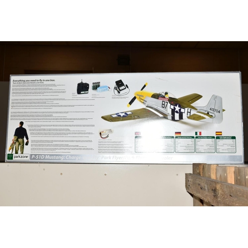 345 - A BOXED PARKZONE P-51D MUSTANG AIRCRAFT SYSTEM, Warbird replica