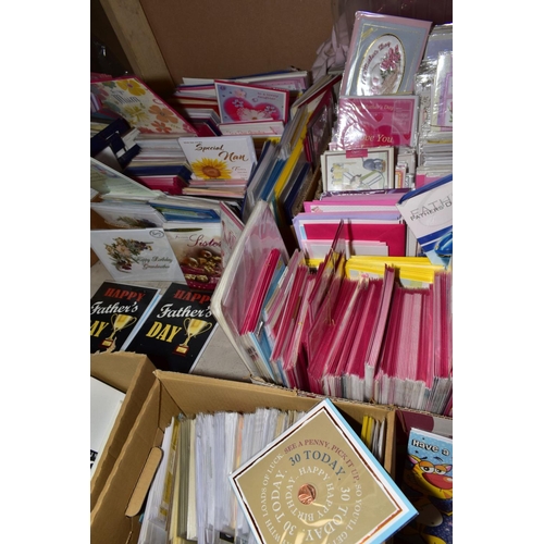 357 - FIVE BOXES OF CARDS to include 'Fathers Day', 'Mothers Day', 'Grandmother', 'Grandfather', 'Daughter... 