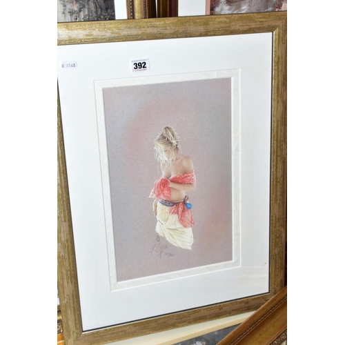 392 - A GROUP OF SIX FRAMED AND GLAZED PRINTS ETC, to include limited edition litho print 383/500 by Kay B... 