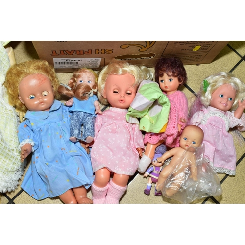 402 - A COLLECTION OF VARIOUS DOLLS, to include two distressed Armand Marsielle dolls, No390, A9M and No99... 