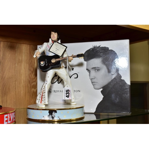 435 - TWO BOXED ROYAL DOULTON LIMITED EDITION ELVIS FIGURES, 'Vegas' EP3, No.0575/2500 and 'Stand Up' EP2,... 