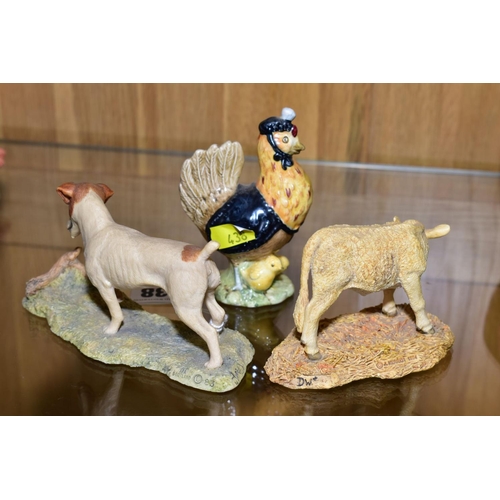 438 - TWO BORDER FINE ARTS SCULPTURES 'Jack Russell Terrier', standing style one, DS5A, modeller Ray Ayres... 