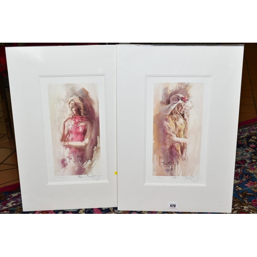 470 - GORDON KING (BRITISH 1939), two artists proof prints of female figures, 'Love', 7/39 and 'Joy' 17/39... 