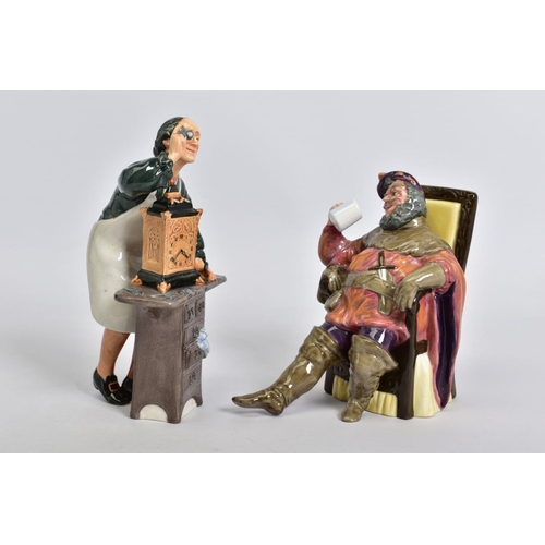 569 - TWO ROYAL DOULTON MALE FIGURES, The Foaming Quart HN2162 and The Clockmaker HN2279 (2)