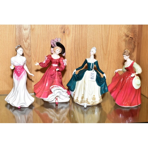 578 - FOUR ROYAL DOULTON LADY FIGURES, comprising Regal Lady HN2709, Figure of the Year 1993 Patricia HN33... 