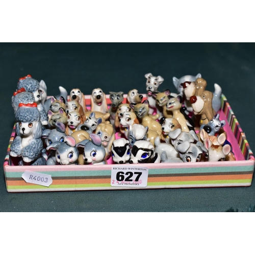 627 - APPROXIMATELY THIRTY FOUR WADE WHIMSIES, four Fifi (Poodle) and two Mitzi Kitten from 'Bengo and his... 