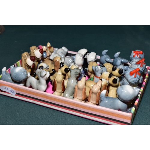 627 - APPROXIMATELY THIRTY FOUR WADE WHIMSIES, four Fifi (Poodle) and two Mitzi Kitten from 'Bengo and his... 