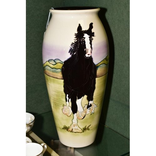 631 - A MOORCROFT 'LOCK ANNA' DESIGN BALUSTER SHAPED VASE, designed by Kerry Goodwin for the 140th anniver... 