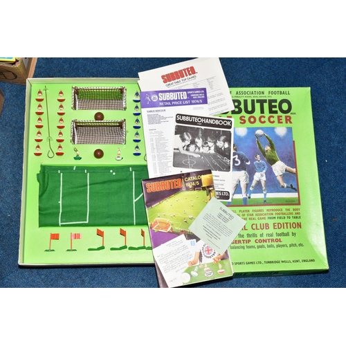 645 - SIX BOXED SUBBUTEO AND TWO OTHER BOXED GAMES, including Continental Club Edition, complete USA 94, E... 