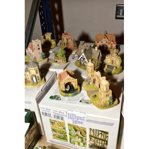 661 - ELEVEN LILLIPUT LANE COLLECTORS FAIRS SCULPTURES, mostly boxed and with deeds except where mentioned... 