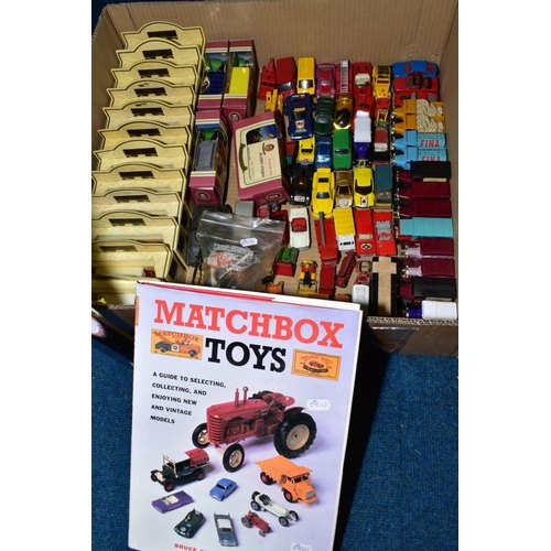 699 - A QUANTITY OF BOXED AND UNBOXED PLAYWORN DIECAST VEHICLES, to include assorted Matchbox items (many ... 