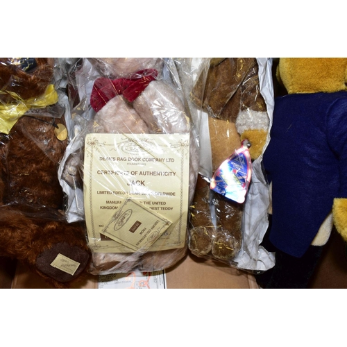 717 - A DEANS RAG BOOK PRINCE OF WALES FEATHERS LIMITED EDITION TEDDY BEAR, complete with certificate, No ... 