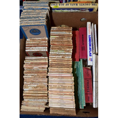 720 - A QUANTITY OF ORDNANCE SURVEY AND OTHER MAPS, assorted series, scales and era's, 1960's and later Mi... 