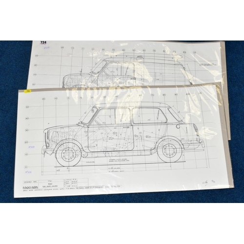 724 - ASSEMBLY DRAWINGS, by The Austin Motor Co and The British Motor Corporation, two signed (unknown) Li... 