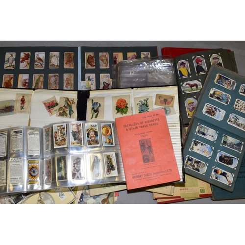 734 - MISCELLANEOUS EPHEMERA, consisting of cigarette cards, silks, Murray's Guides, Royalty postcards and... 