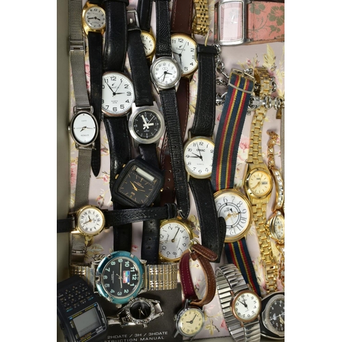 139 - A COLLECTION OF WRISTWATCHES, to include an Avia-matic 25 jewels incabloc wristwatch, featuring a bl... 