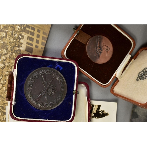 142 - A BOX CONTAINING VARIOUS ITEMS attributed to a A B Clark, a sailor in the Royal Navy prior to WWII, ... 