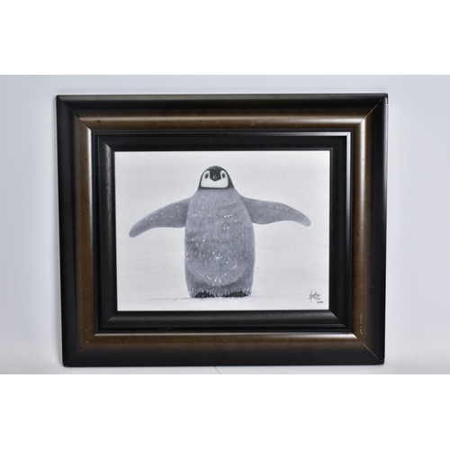 301 - JONATHAN TRUSS (BRITISH 1960) 'COLD FEET' limited edition print, 57/195 of a penguin chick, signed b... 