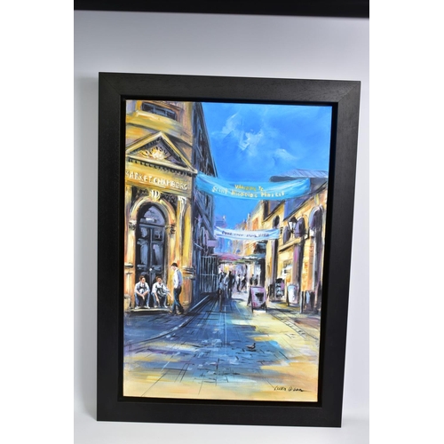 306 - CSILLA ORBAN (HUNGARY 1961) 'BRISTOL III', early evening in Bristol Old Town, signed bottom right, o... 