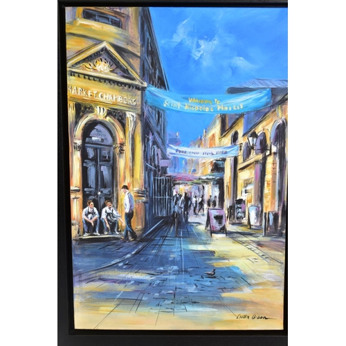 306 - CSILLA ORBAN (HUNGARY 1961) 'BRISTOL III', early evening in Bristol Old Town, signed bottom right, o... 