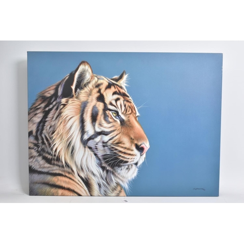 315 - DARRYN EGGLETON (SOUTH AFRICA 1981) 'THE SENTINEL', limited edition box canvas print of a tiger 51/1... 