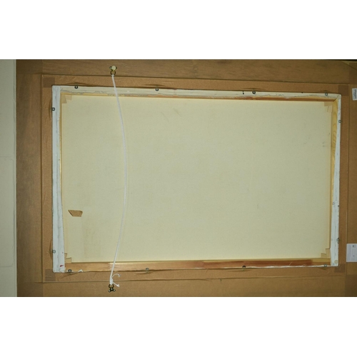 321 - ANNIE RODRIGUE (CANADIAN CONTEMPORARY) 'MOVEMENT III', abstract wildflowers, signed lower right, oil... 