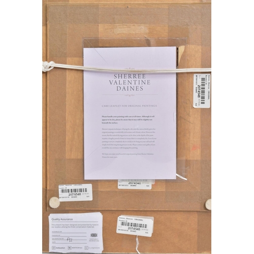 322 - SHERREE VALENTINE DAINES (BRITISH 1959) 'NUMBER 20', small children on a fairground ride, initialled... 