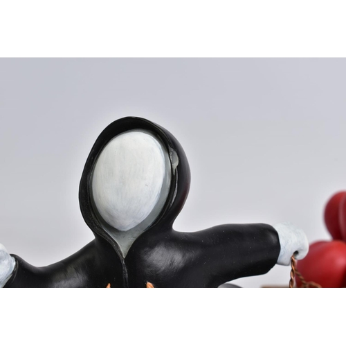 324 - MACKENZIE THORPE (BRITISH 1956) 'THE BRINGER OF LOVE', a limited edition sculpture of a boy pulling ... 