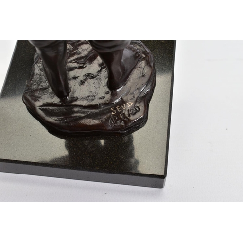 329 - SHERREE VALENTINE DAINES (BRITISH 1959) 'CHILDHOOD DREAMS', an artist proof bronze sculpture of a bo... 