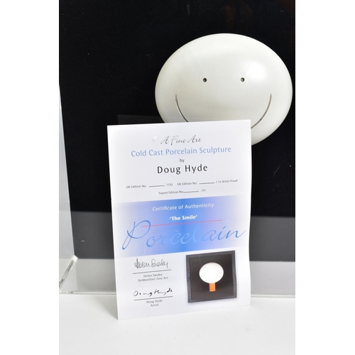 330 - DOUG HYDE (BRITISH 1972) 'THE SMILE (OBJET D'ART)', a limited edition coldcast porcelain sculpture o... 