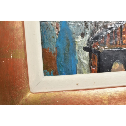 336 - BARBARA RAE CBE R.A RSA. FRSE (SCOTTISH 1943) 'BEACH HUT, BAGNO ROMANO' a view of an Italian beach, ... 